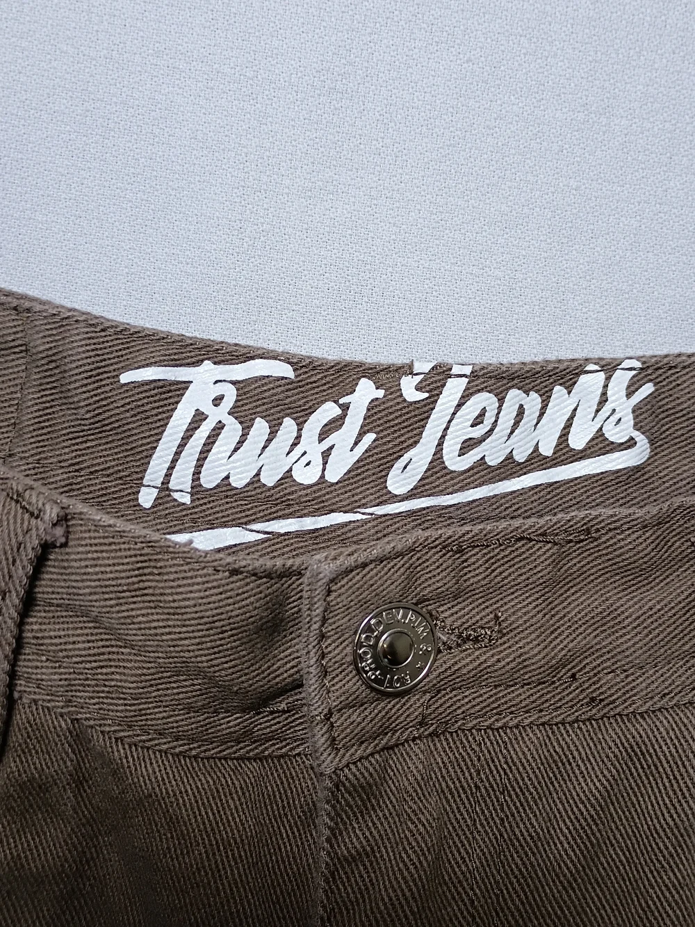Vintage Trust Jeans Mens Regular Fit 36X30 Brown Denim Y2K